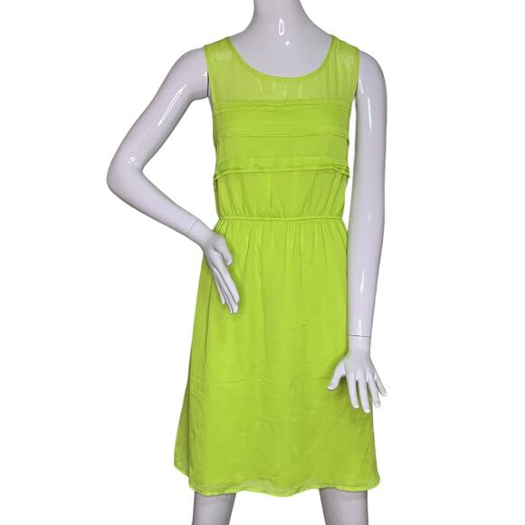 Maurices NWT Dress Sleeveless Pullover Full Lining Lime Green Size L - Picture 3 of 16